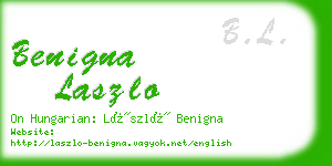 benigna laszlo business card